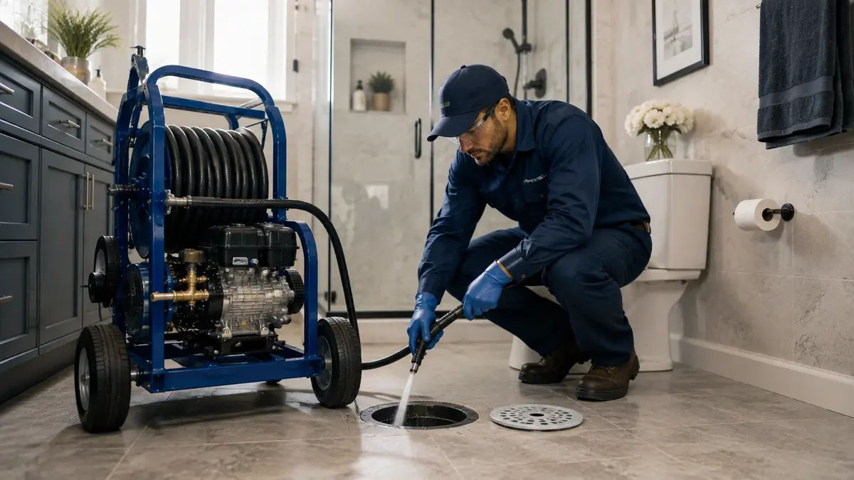 Bathroom Drain Hydro Jetting in Playa Del Rey